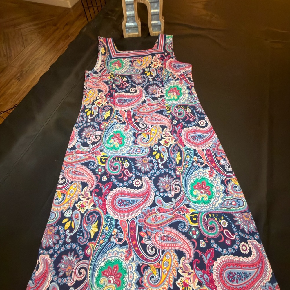 Talbots Multicolor Paisley Dress